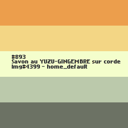 Savon au Yuzu - Gingembre sur corde