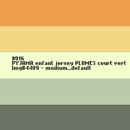 PYJAMA enfant jersey Plumes court