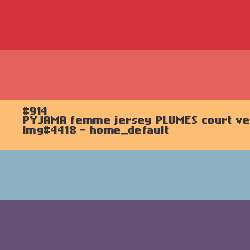 PYJAMA femme jersey Plumes court