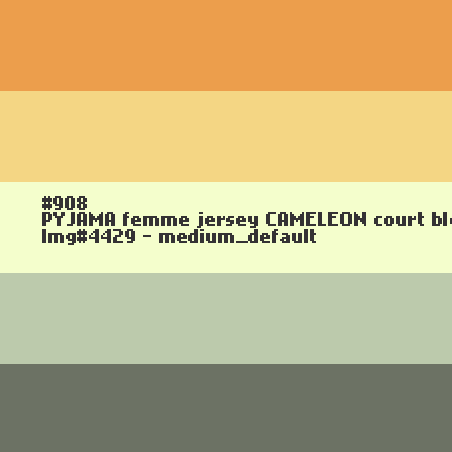 PYJAMA femme jersey CAMELEON court