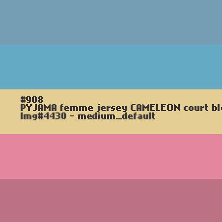 PYJAMA femme jersey CAMELEON court