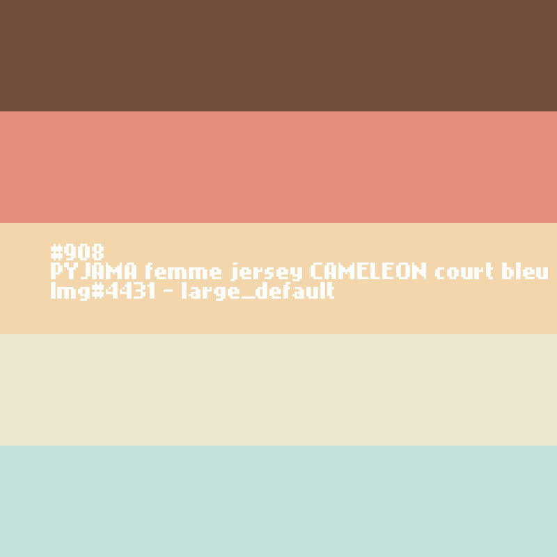 PYJAMA femme jersey CAMELEON court