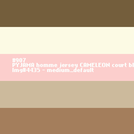 PYJAMA homme jersey CAMELEON court