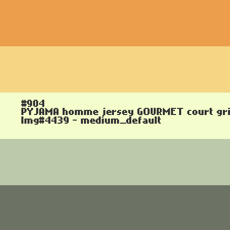 Korte grijze heren pyjama 'GOURMET' in jersey