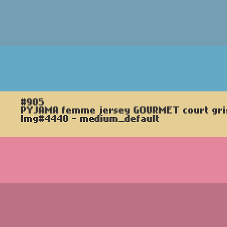 Korte blauwe pyjashort voor vrouwen GOURMET