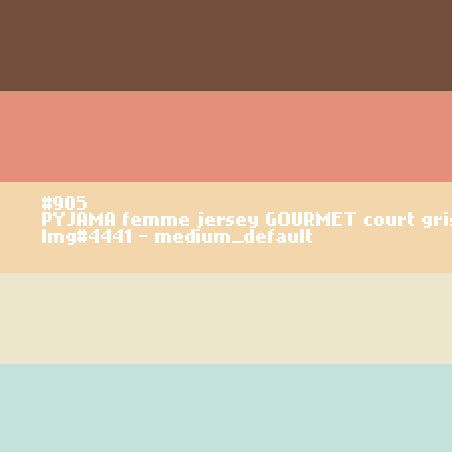 Korte blauwe pyjashort voor vrouwen GOURMET