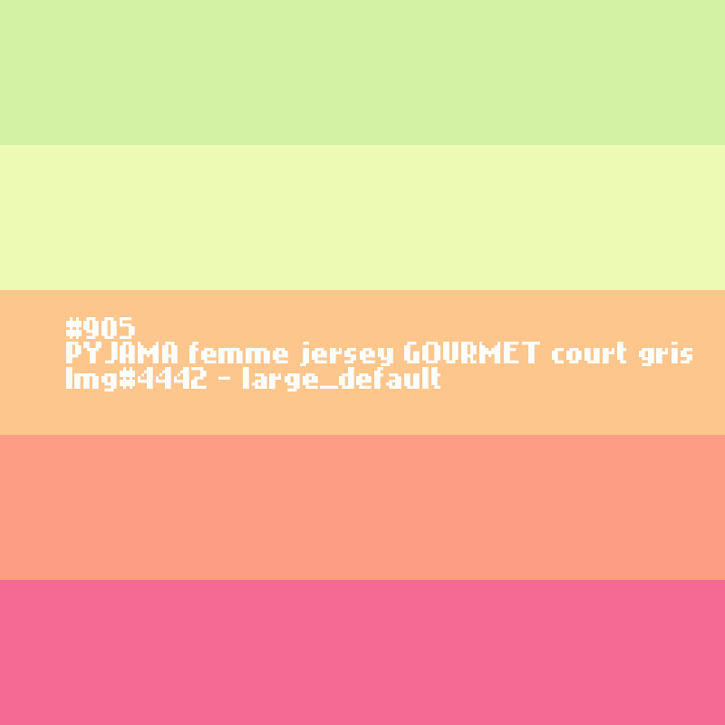 PYJAMA femme jersey GOURMET court