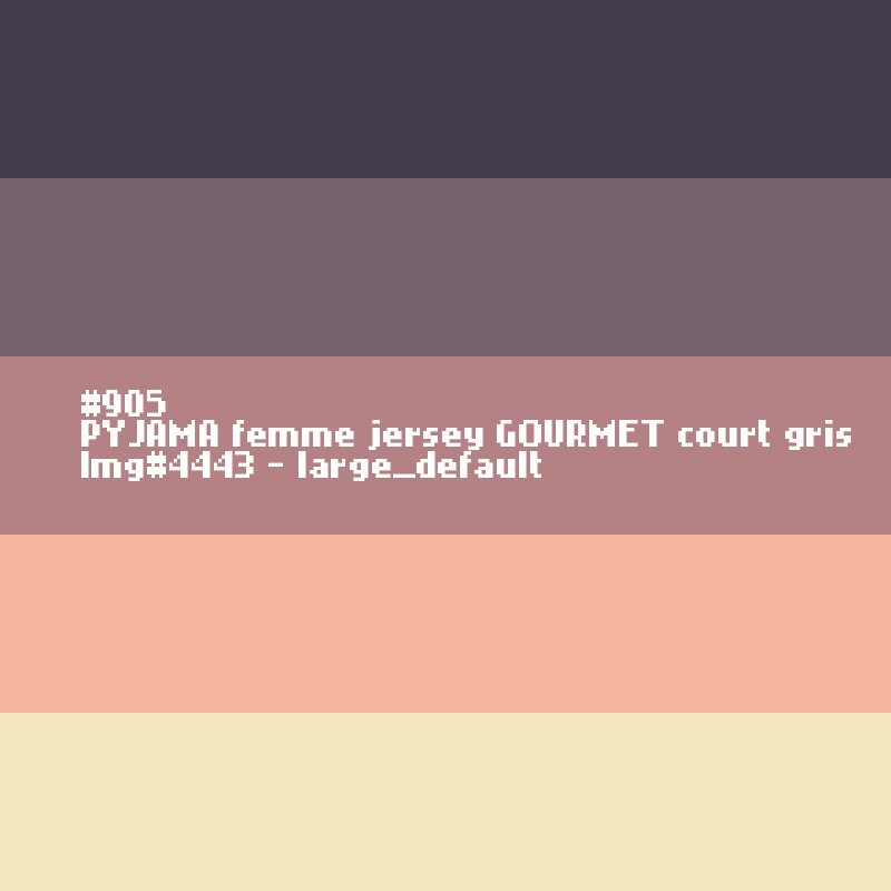 PYJAMA femme jersey GOURMET court