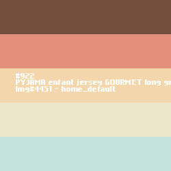 PYJAMA enfant jersey GOURMET long