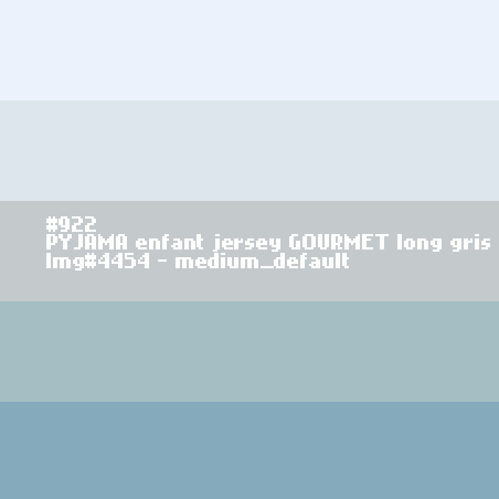 Lange grijze kinderpyjama 'GOURMET' in jersey