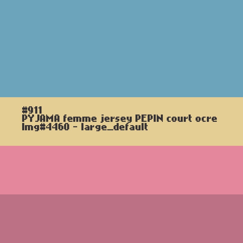 Korte gele zomerpyjama voor vrouwen PEPIN