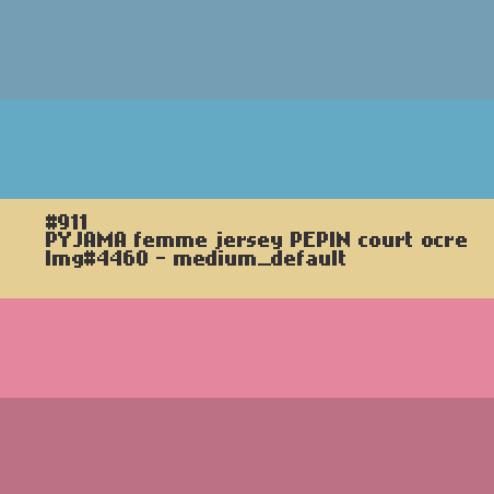 PYJAMA femme jersey PEPIN court