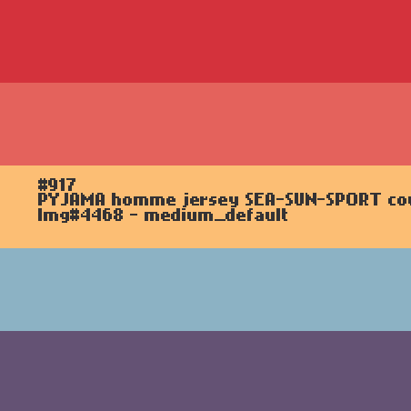 PYJAMA homme jersey SEA-SUN-SPORT court