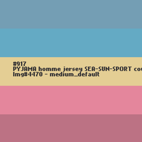 PYJAMA homme jersey SEA-SUN-SPORT court