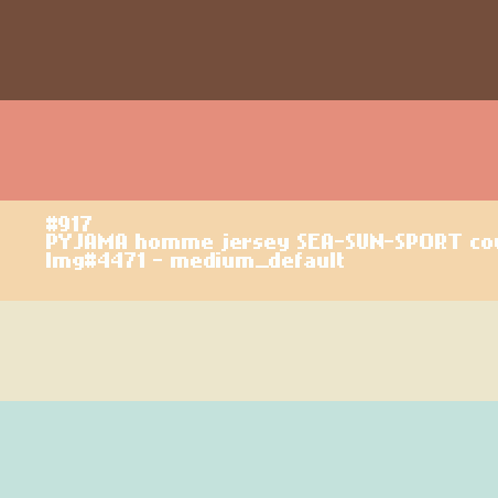 PYJAMA homme jersey SEA-SUN-SPORT court