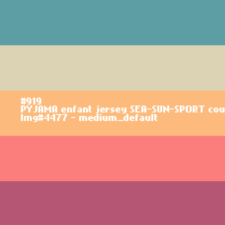 PYJAMA enfant jersey SEA-SUN-SPORT court