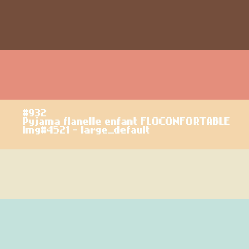 Flanellen pyjama voor kinderen FLOCONFORTABLE