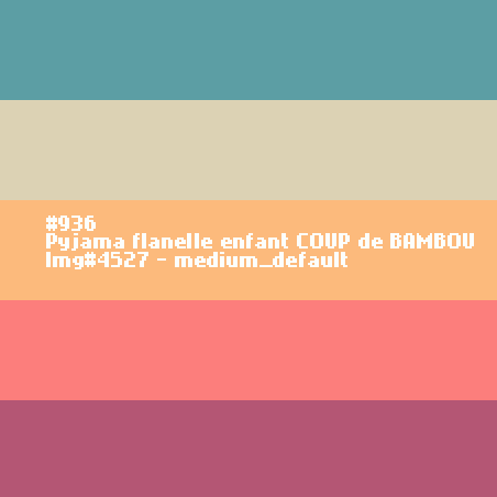 Flanellen pyjama voor kinderen COUP de BAMBOU