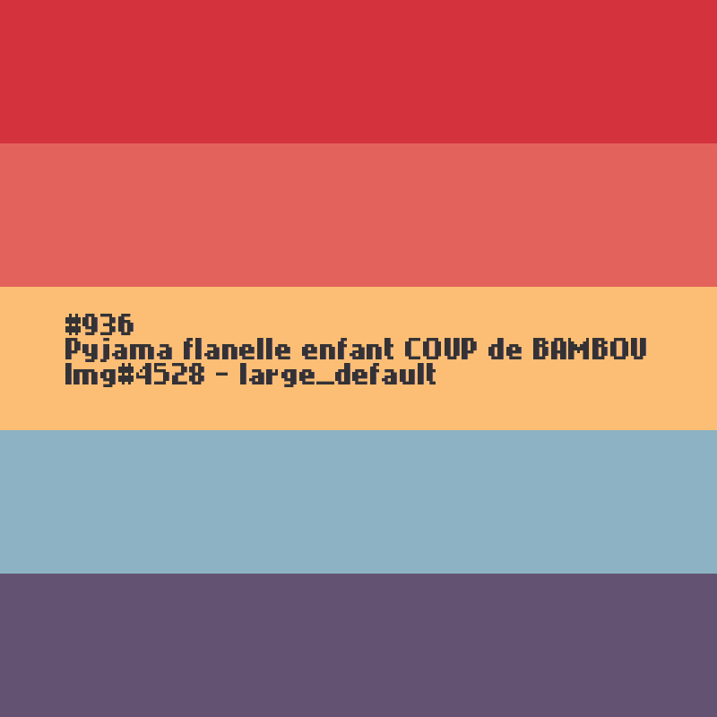 Pyjama flanelle enfant COUP de BAMBOU