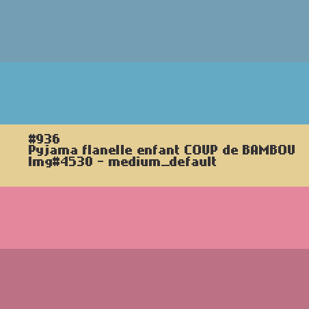 Pyjama flanelle enfant COUP de BAMBOU