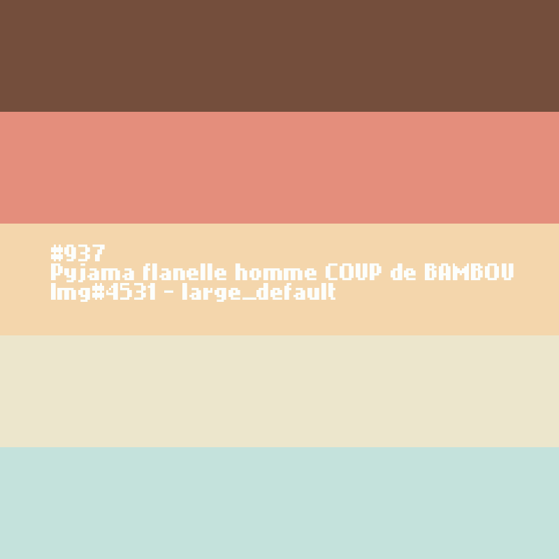 Pyjama flanelle homme COUP de BAMBOU