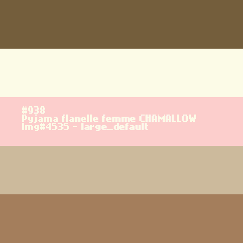 Flanellen pyjama voor dames Chaloupe