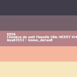 Chemise de nuit flanelle fille Merry Xmas