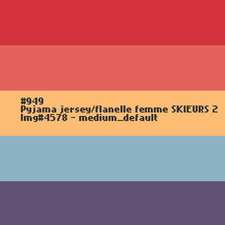 Jersey/flanellen pyjama voor dames SKIERS 2