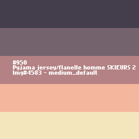 Jersey/flanellen pyjama voor mannen SKIERS 2