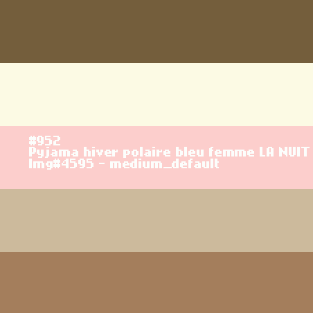 Winterpyjama in fleece voor dames LA NUIT TOMBE