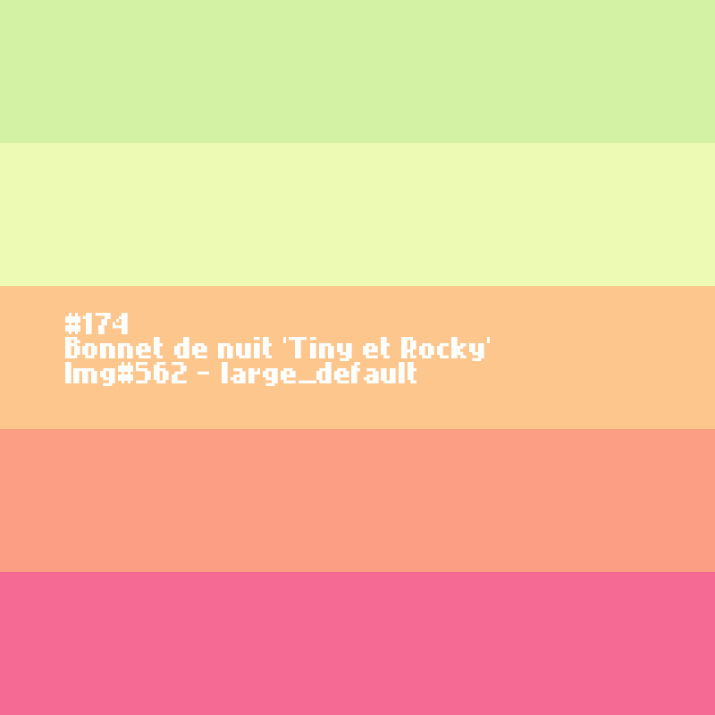 Bonnet de nuit 'Tiny et Rocky'