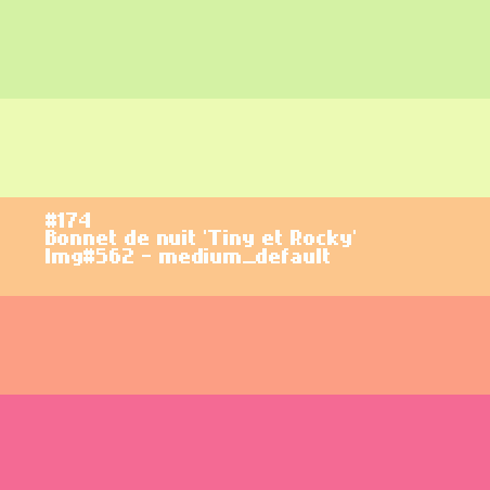 Bonnet de nuit 'Tiny et Rocky'