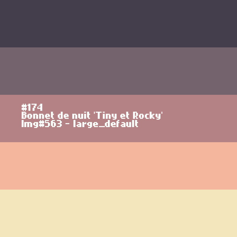 Bonnet de nuit 'Tiny et Rocky'