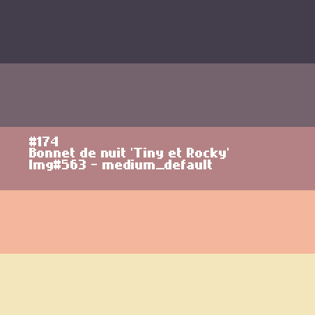 Bonnet de nuit 'Tiny et Rocky'